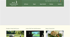 Desktop Screenshot of baymeadowsgolf.com