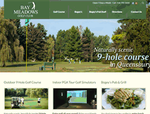 Tablet Screenshot of baymeadowsgolf.com